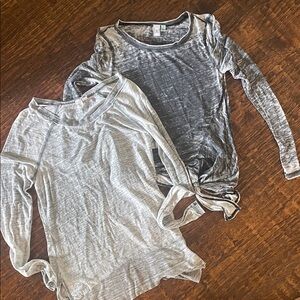 Lot of burnout long sleeve shirts